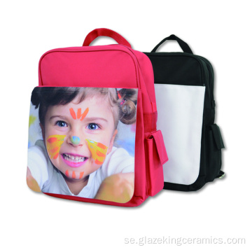 Röd och svart barnmönsterstudentens ryggsäck